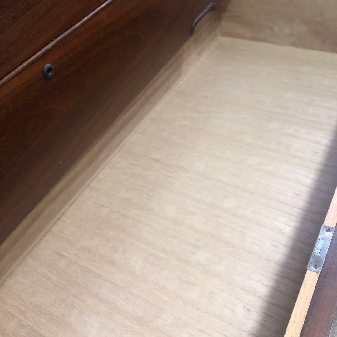 府中家具 マルケイ木工　ダークブラウン　年代もの桐箪笥