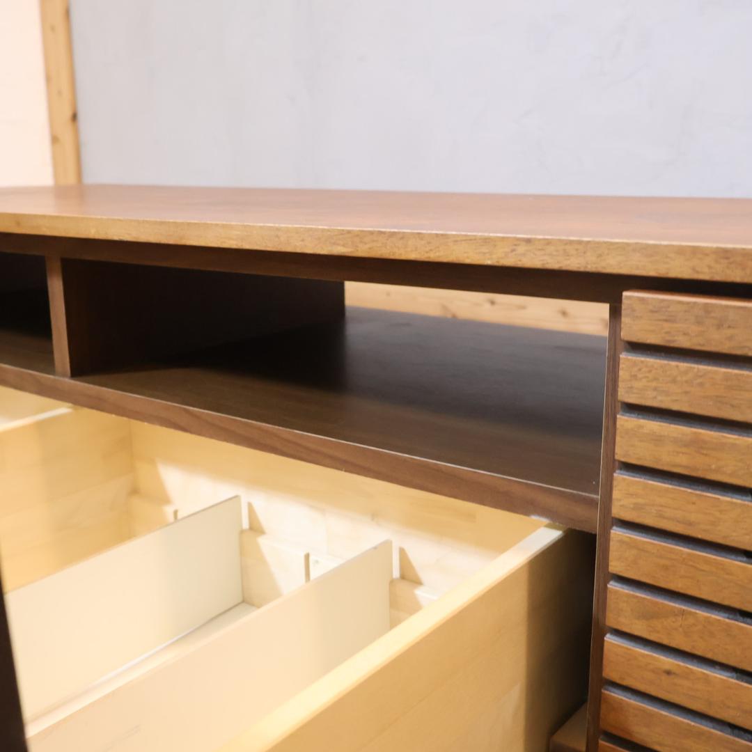 広松木工 VERA CREPA ウォールナット材 テレビボード ローボード 収納