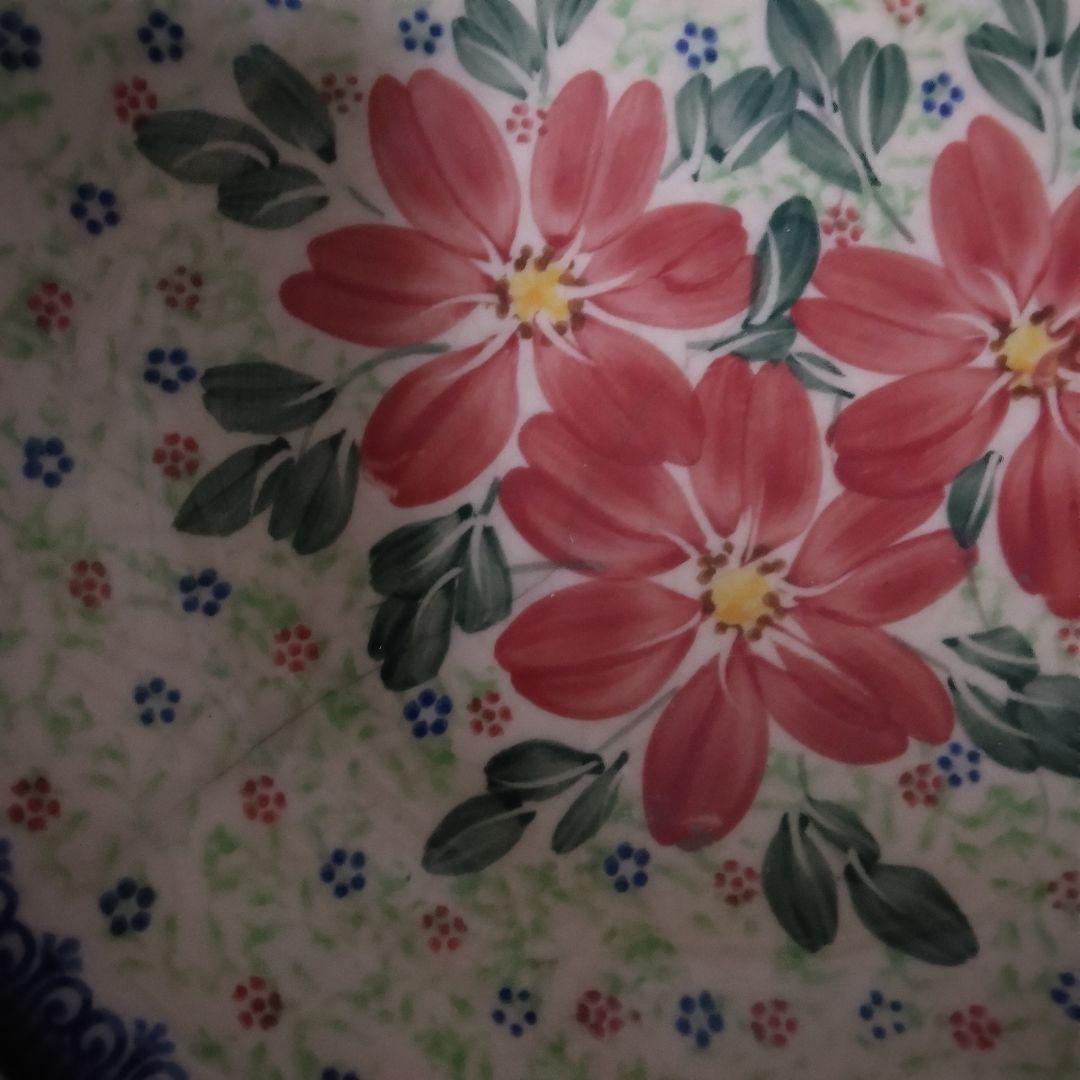 ポーリッシュポタリー陶器皿5点セット（パスタ皿、ハート・花型、月　他）