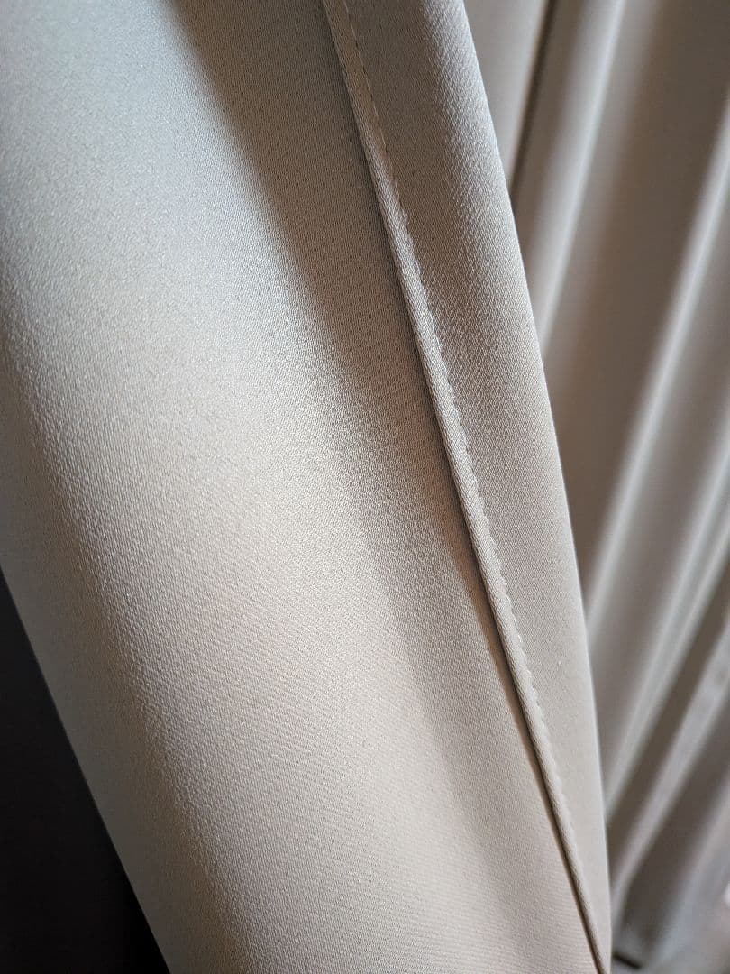 フェデポリマーブル カーテンセット 防炎 ベージュ