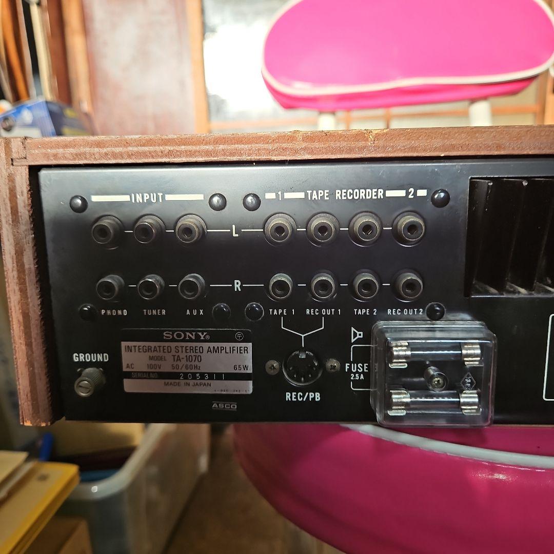 レトロソニーTA-1070　ステレオアンプ稼働品