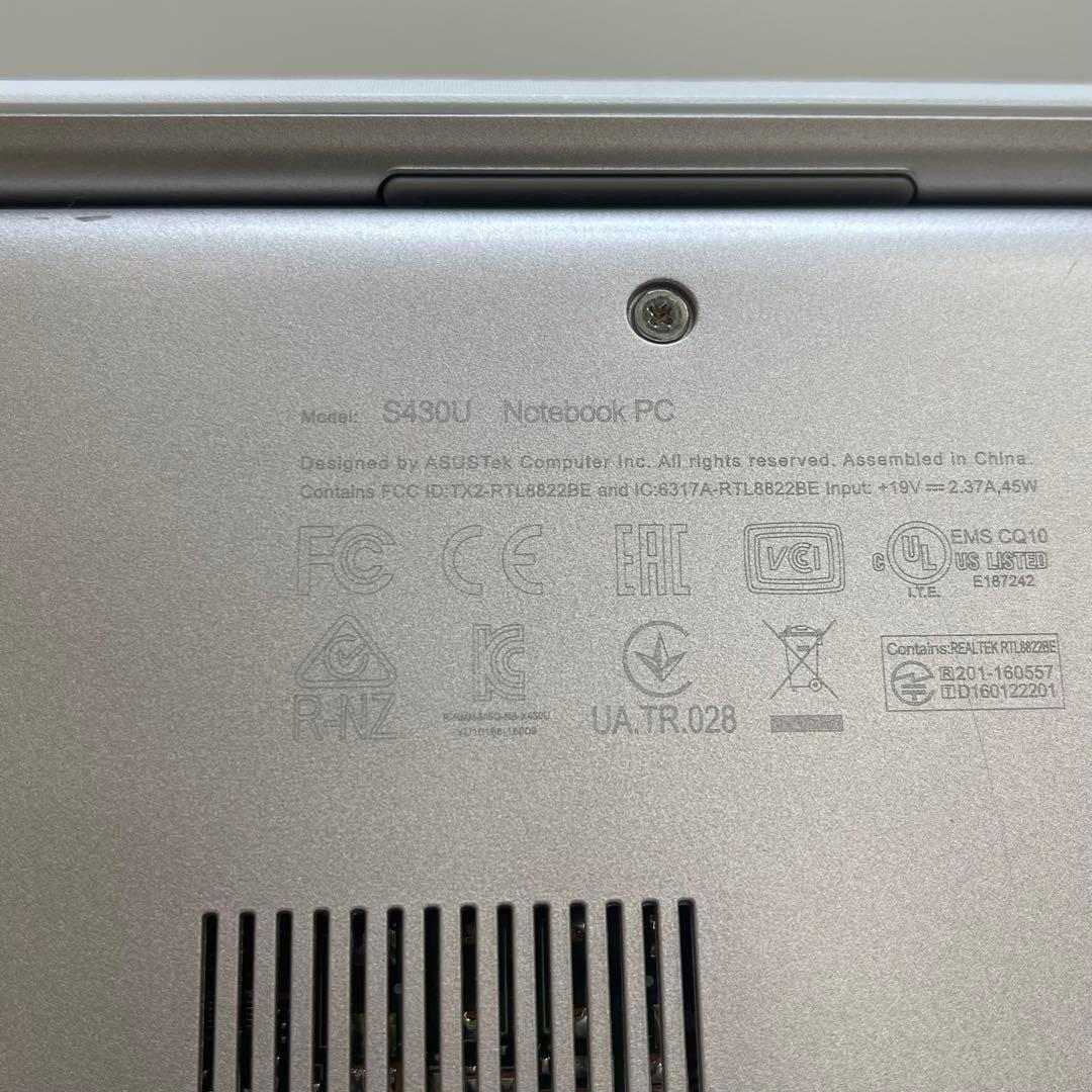 Windowsノート本体 #380 ASUS vivobook S14 i3-8130U 8GB 128G