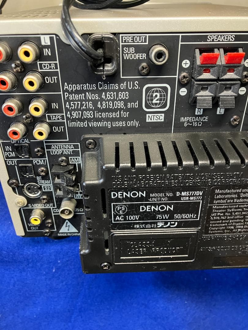 【DENON】D-MS777DV DVD/CD, MD　パーソナルデッキ