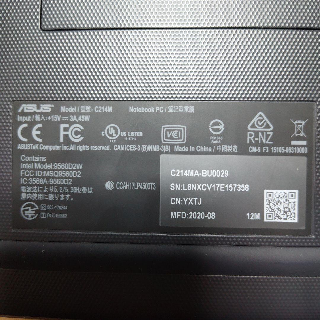 Chromebook本体 ASUS Chromebook C214MA