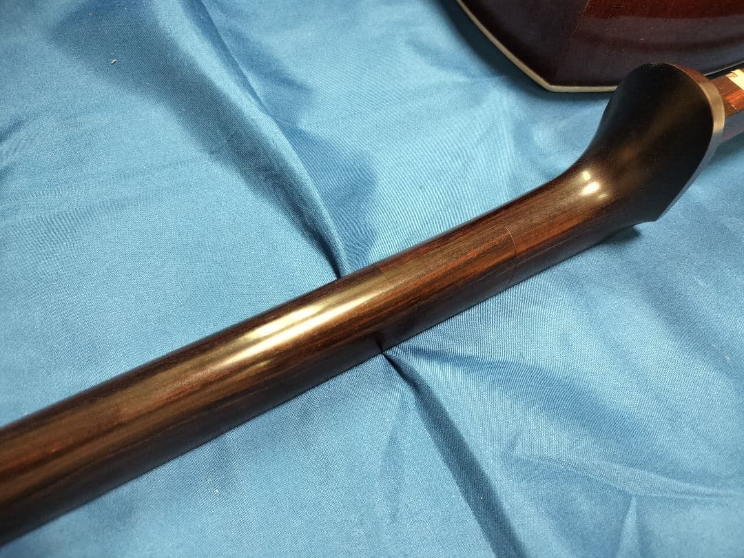 中棹　三味線　東さわり　磨き　調整　犬皮張替え済　正寸　胴厚め　2130グラム