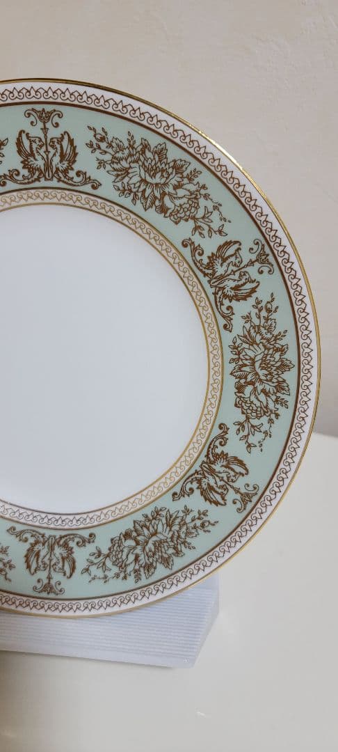 ウェッジウッド　コロンビア　セージグリーンプレート20.5cm　4枚