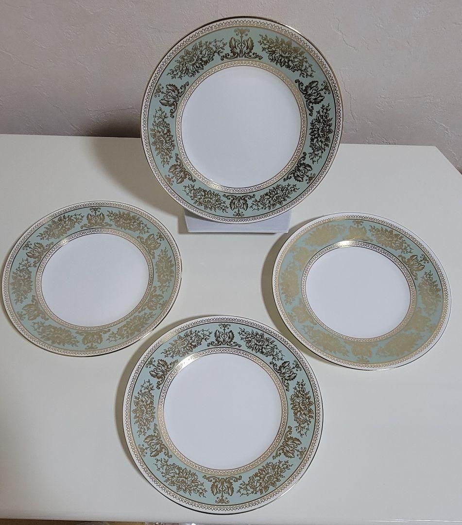 ウェッジウッド　コロンビア　セージグリーンプレート20.5cm　4枚