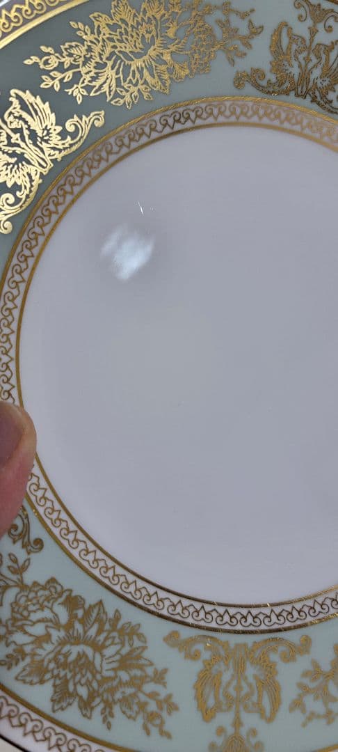 ウェッジウッド　コロンビア　セージグリーンプレート20.5cm　4枚