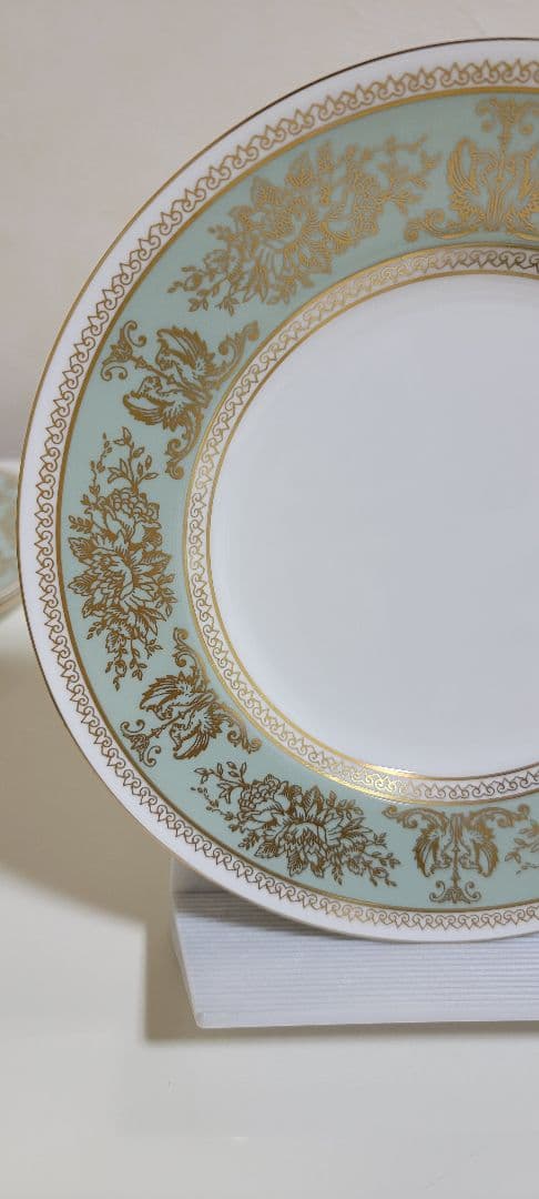 ウェッジウッド　コロンビア　セージグリーンプレート20.5cm　4枚