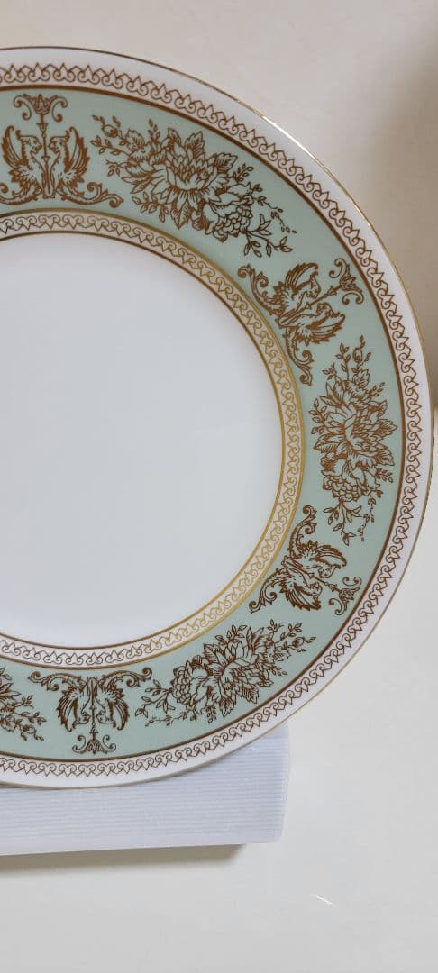 ウェッジウッド　コロンビア　セージグリーンプレート20.5cm　4枚