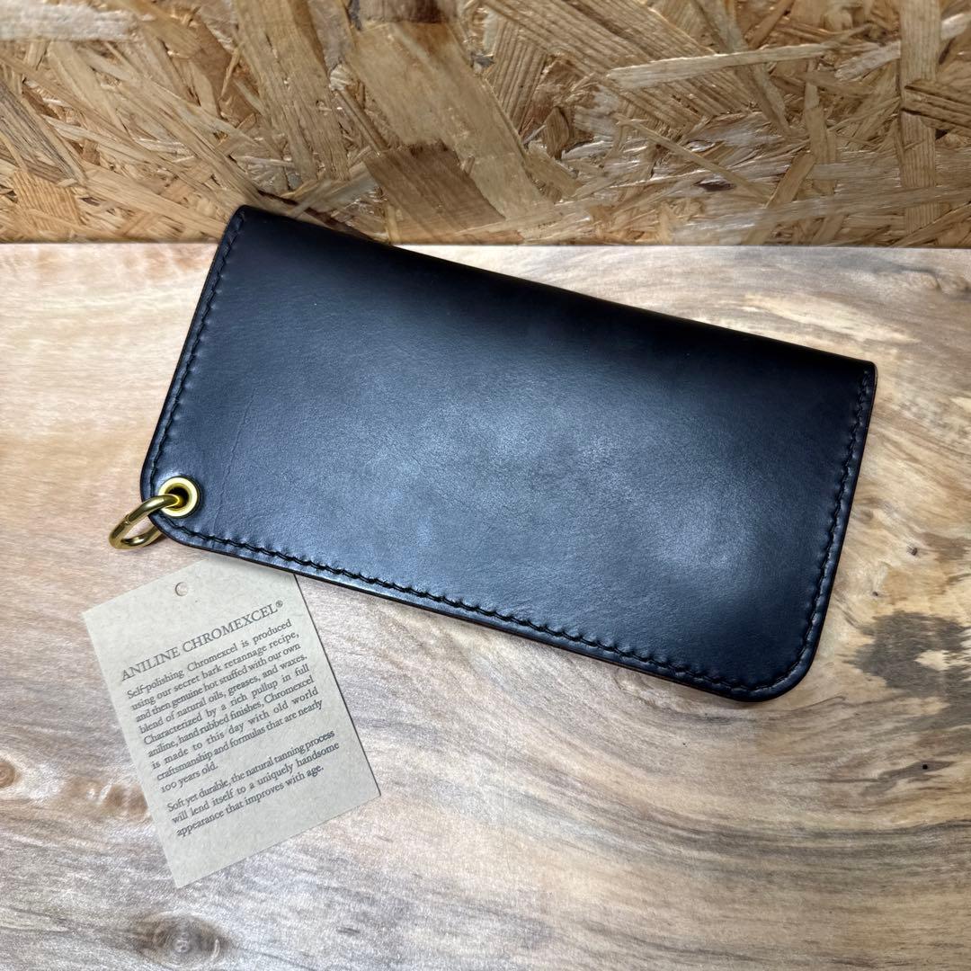 ホーウィン クロムエクセル 160 トラッカーウォレット 真鍮 タロン 2層