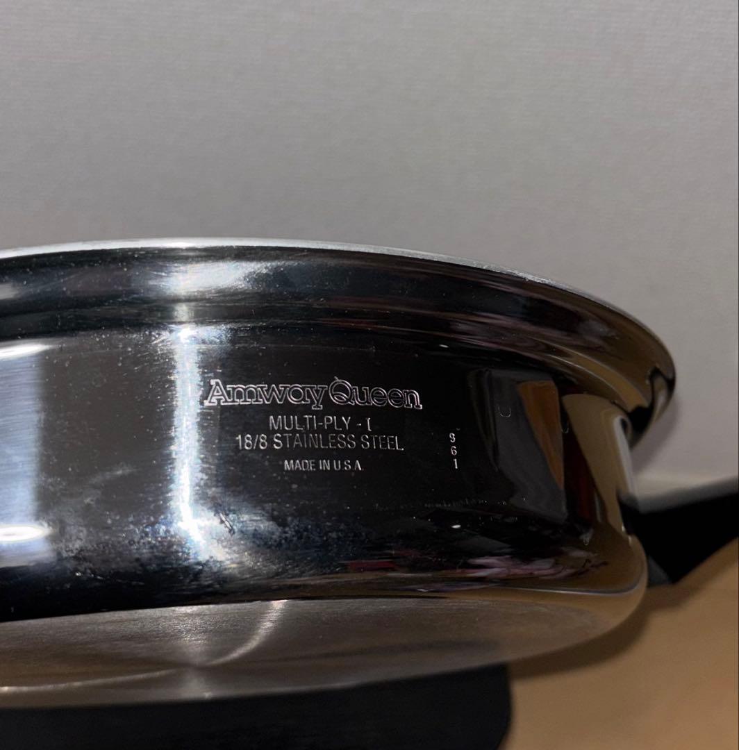【中古品】アムウェイ　Amway Queen 大フライパン旧型　ガス・IH対応