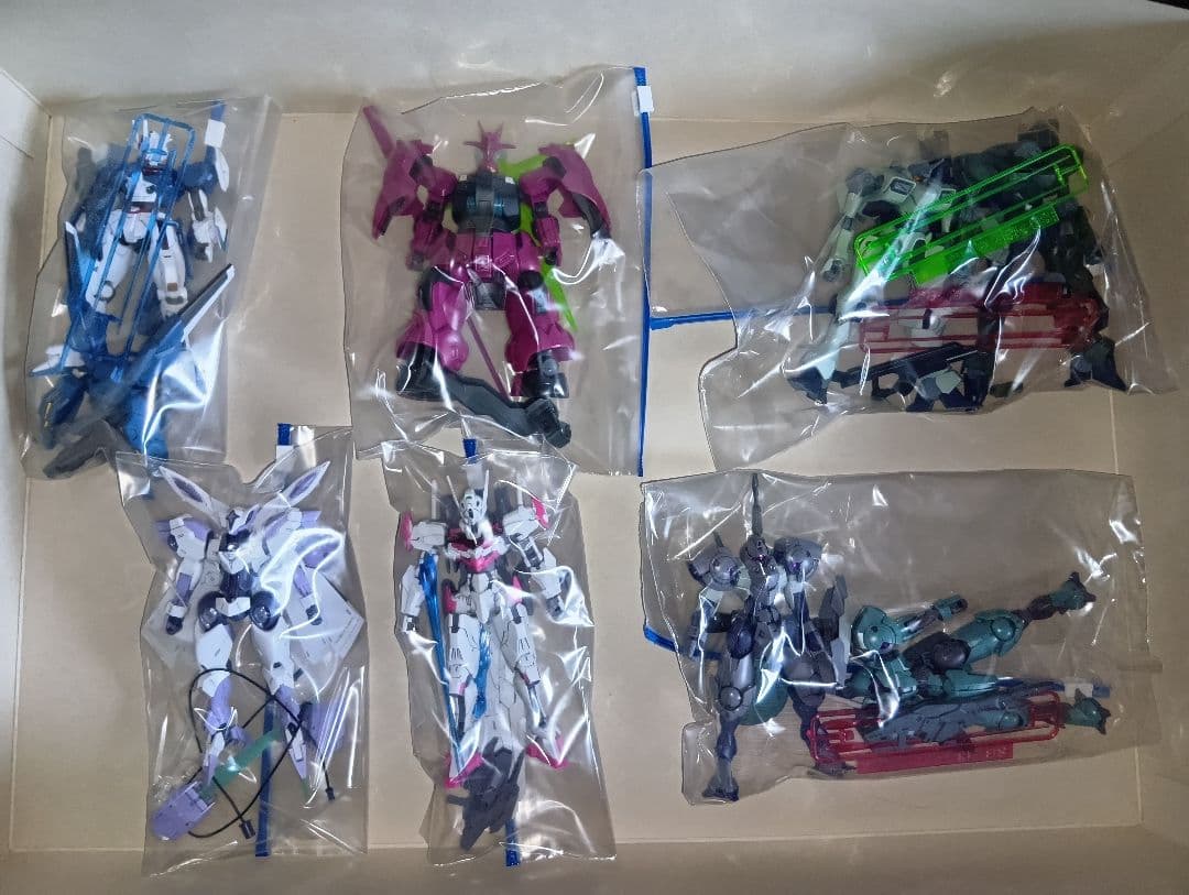 最終HGガンプラAGE、鉄血、水星の魔女色々完成品ジャンク