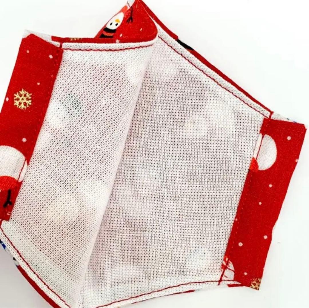 No.600 オーダーマスク　雪だるま　クリスマス　ハンドメイド　おまとめ割