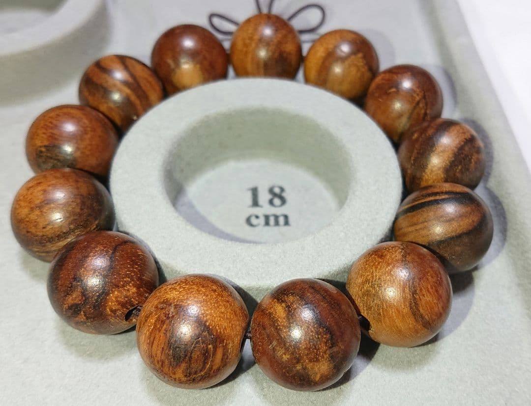 希少カンボジア産 黄熟香ブレス18mm