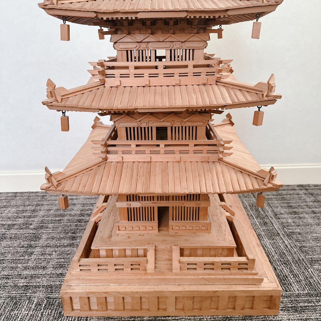 希少 模型 五重塔 約 1/45スケール 120cm レア 送料込 たのメル敏