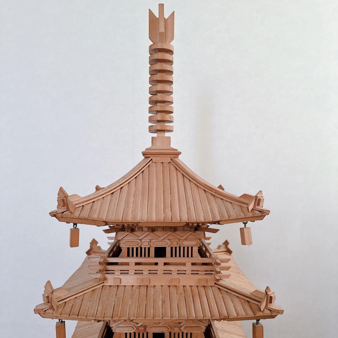 希少 模型 五重塔 約 1/45スケール 120cm レア 送料込 たのメル敏