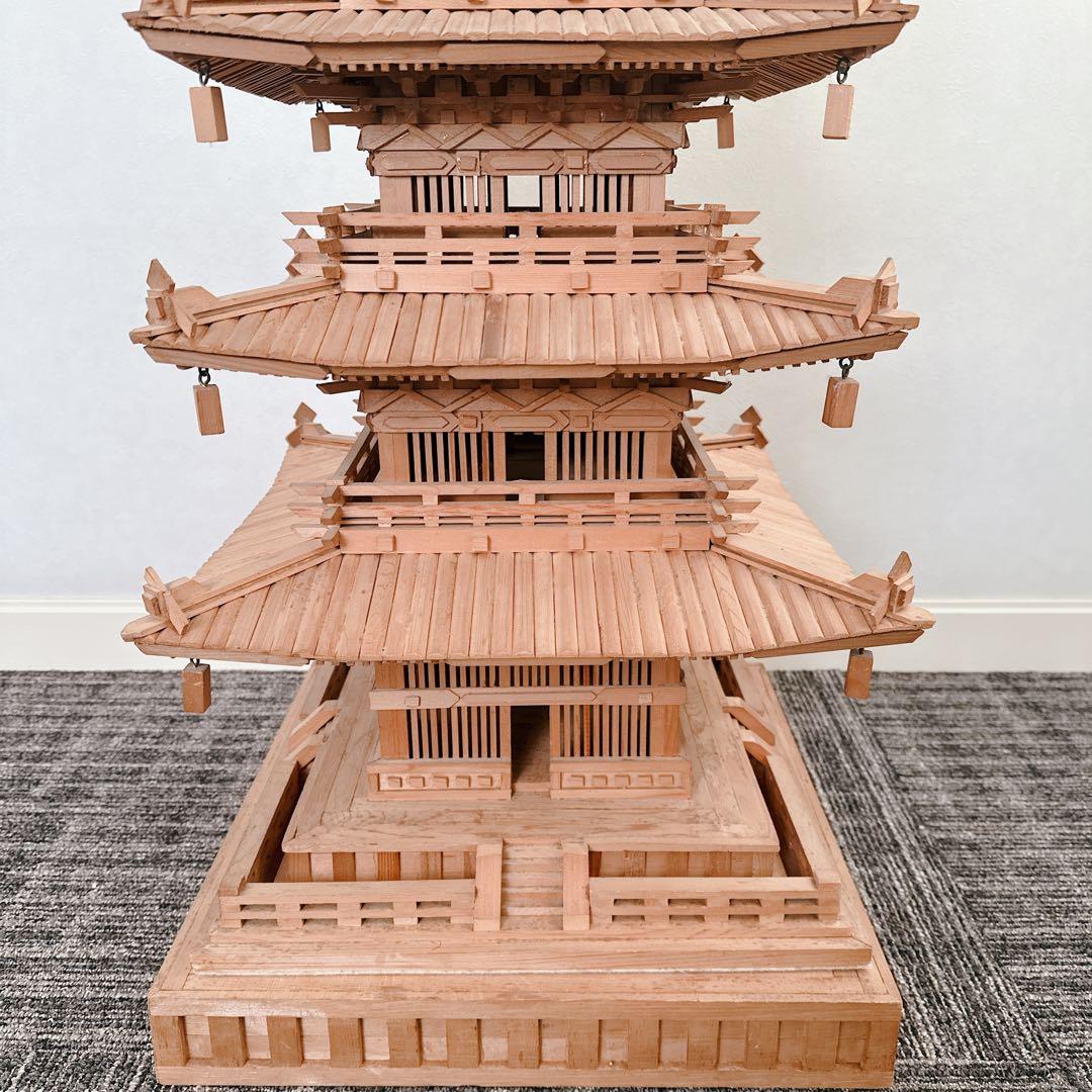 希少 模型 五重塔 約 1/45スケール 120cm レア 送料込 たのメル敏