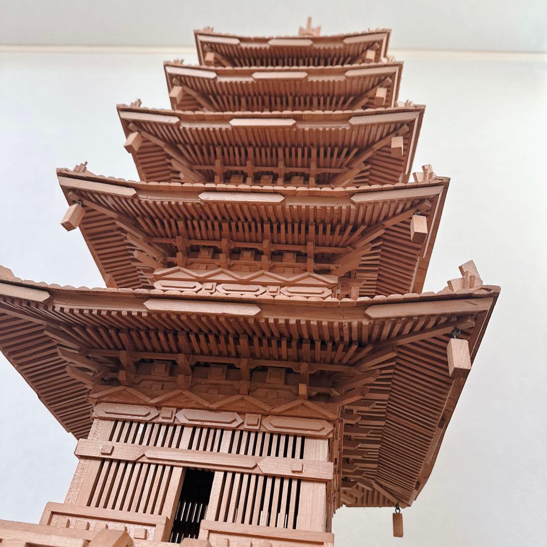希少 模型 五重塔 約 1/45スケール 120cm レア 送料込 たのメル敏