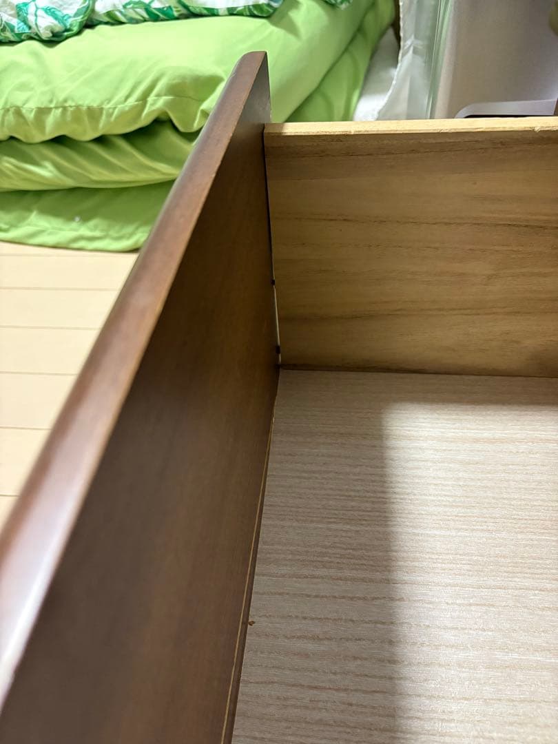 木製ブラウン引き出しチェスト タンス7段