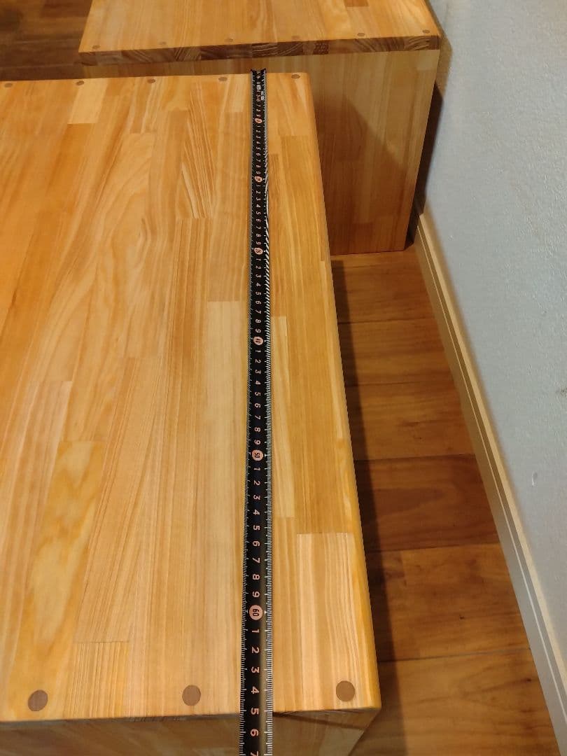 木製　ハンドメイド　オーダー　コの字型　水槽台　サイドテーブル　シェルフ　棚