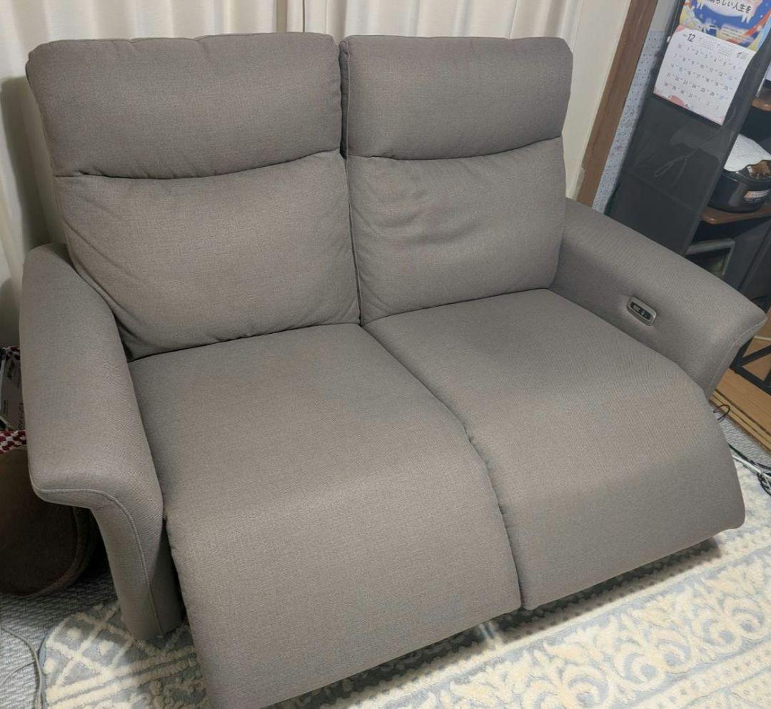 M.K.様★ヤマダオリジナル 電動リクライニングソファ　2人掛け ファブリック