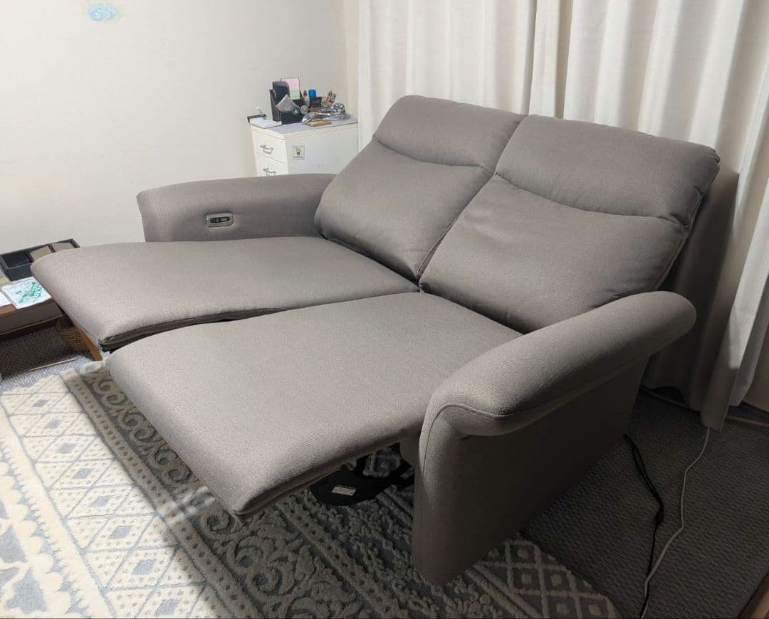 M.K.様★ヤマダオリジナル 電動リクライニングソファ　2人掛け ファブリック