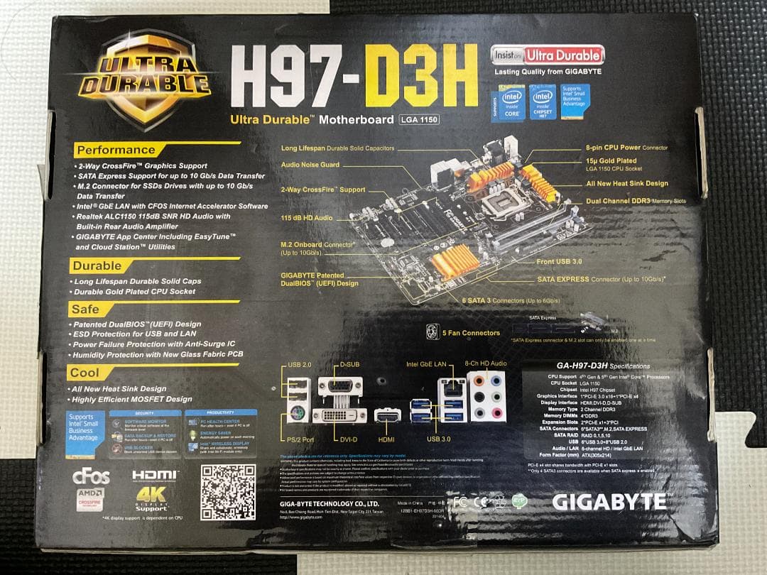 GA-H97-D3H マザーボード Core i5-4690K CPU セット