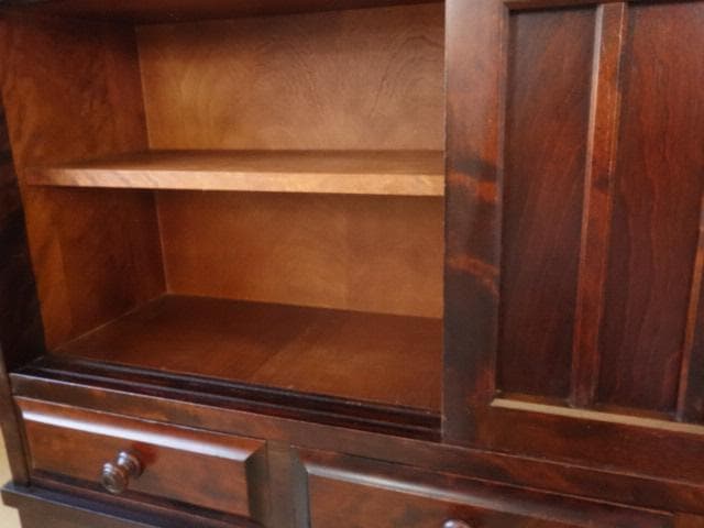 北海道民芸家具　ＨＭ108　茶棚　リビングサイドボード　再塗装済　ＵＳＥＤ