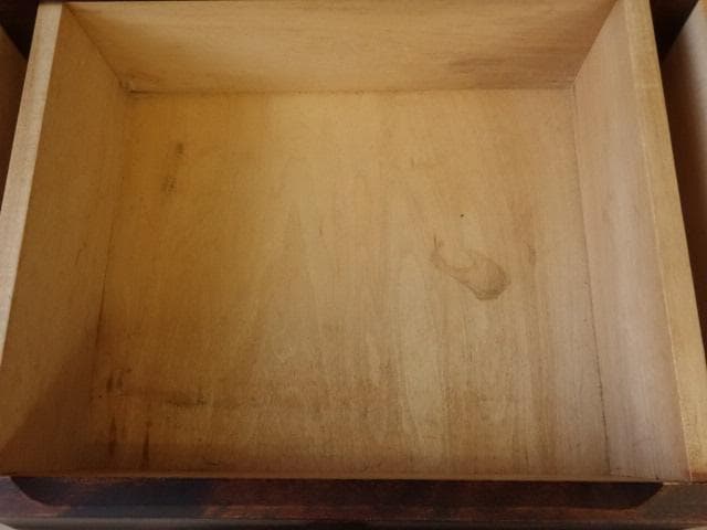 北海道民芸家具　ＨＭ108　茶棚　リビングサイドボード　再塗装済　ＵＳＥＤ