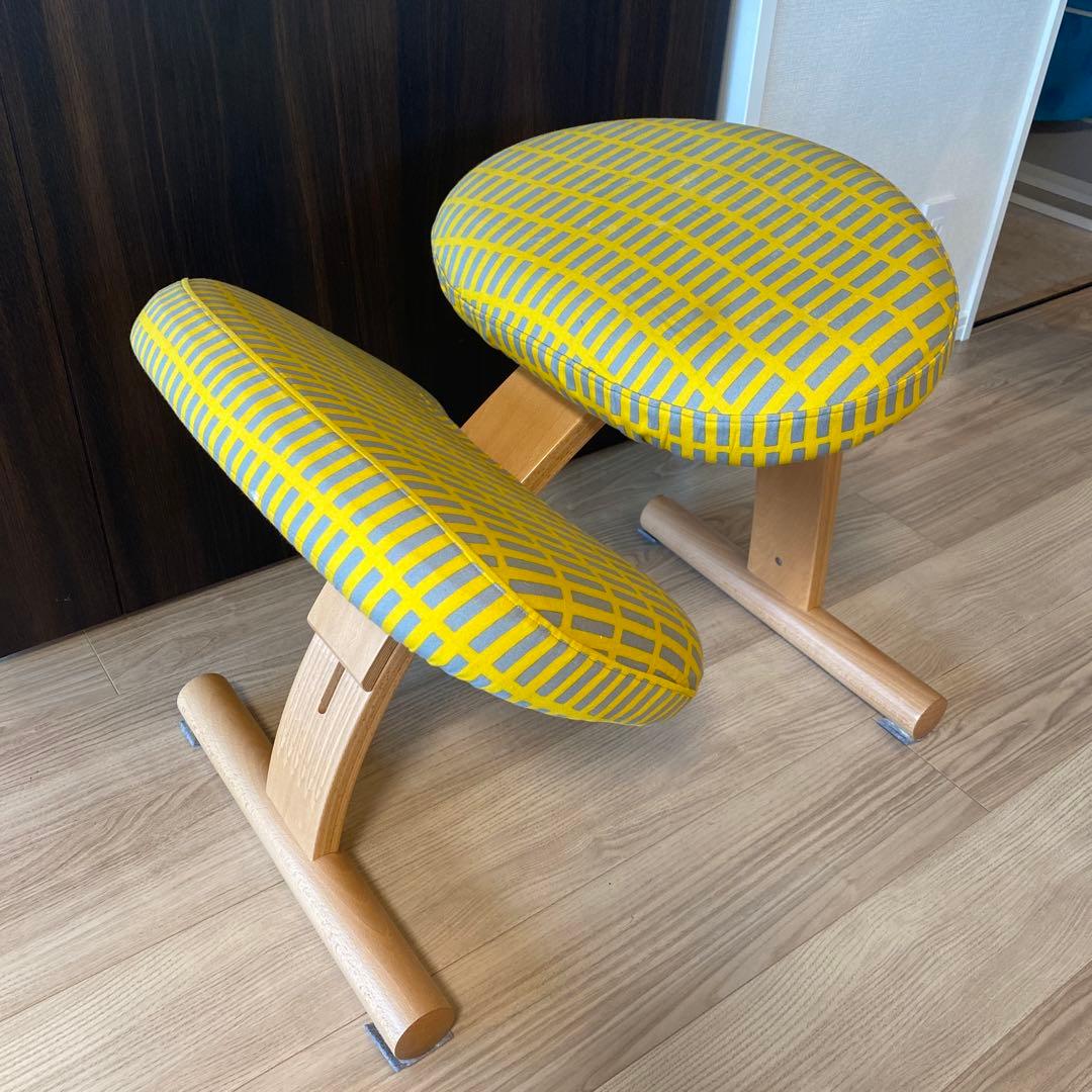 【完成品・組み立て不要・美品・カバー付き】バランスチェア・イージー ネイビー