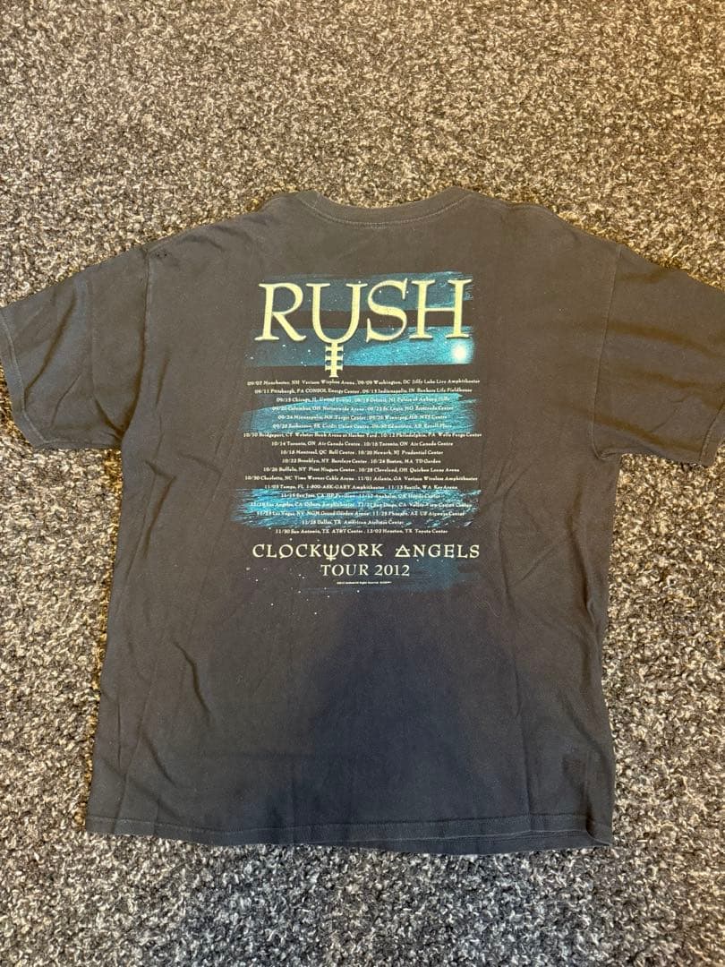【希少】RUSH 2012年ツアーTシャツ Clockwork Angels