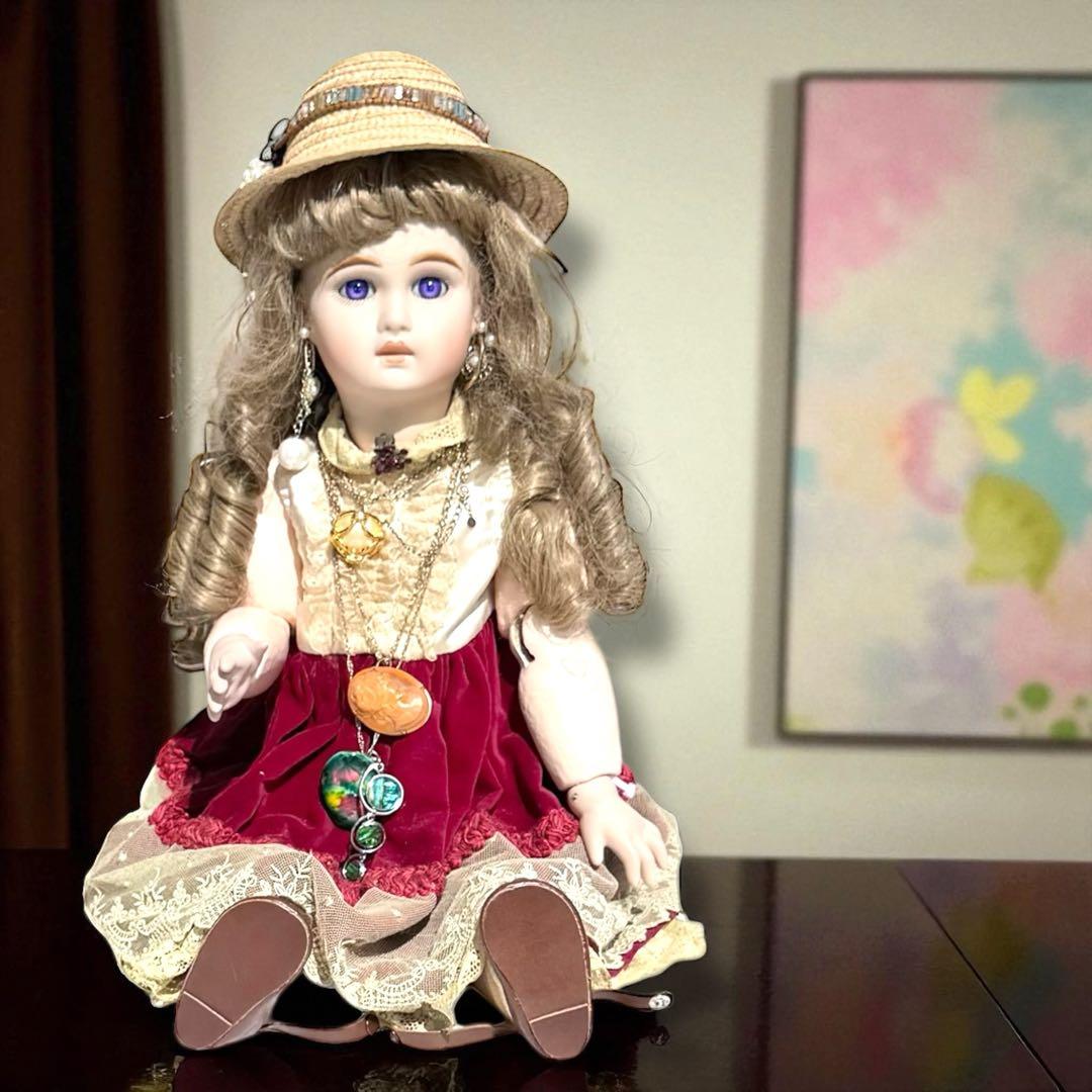 user_a792b3c9 ビスクドール ジュモー パープル ガラスアイ