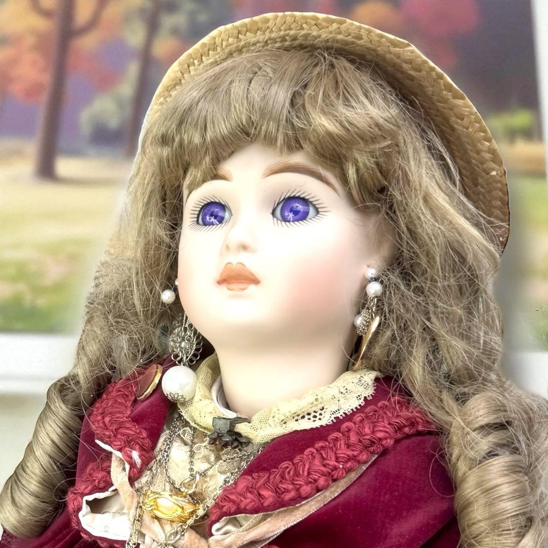 user_a792b3c9 ビスクドール ジュモー パープル ガラスアイ