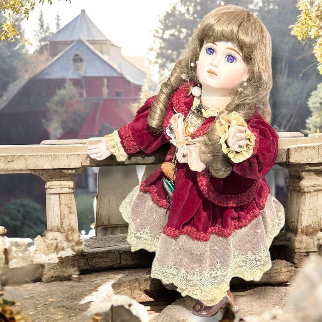 user_a792b3c9 ビスクドール ジュモー パープル ガラスアイ