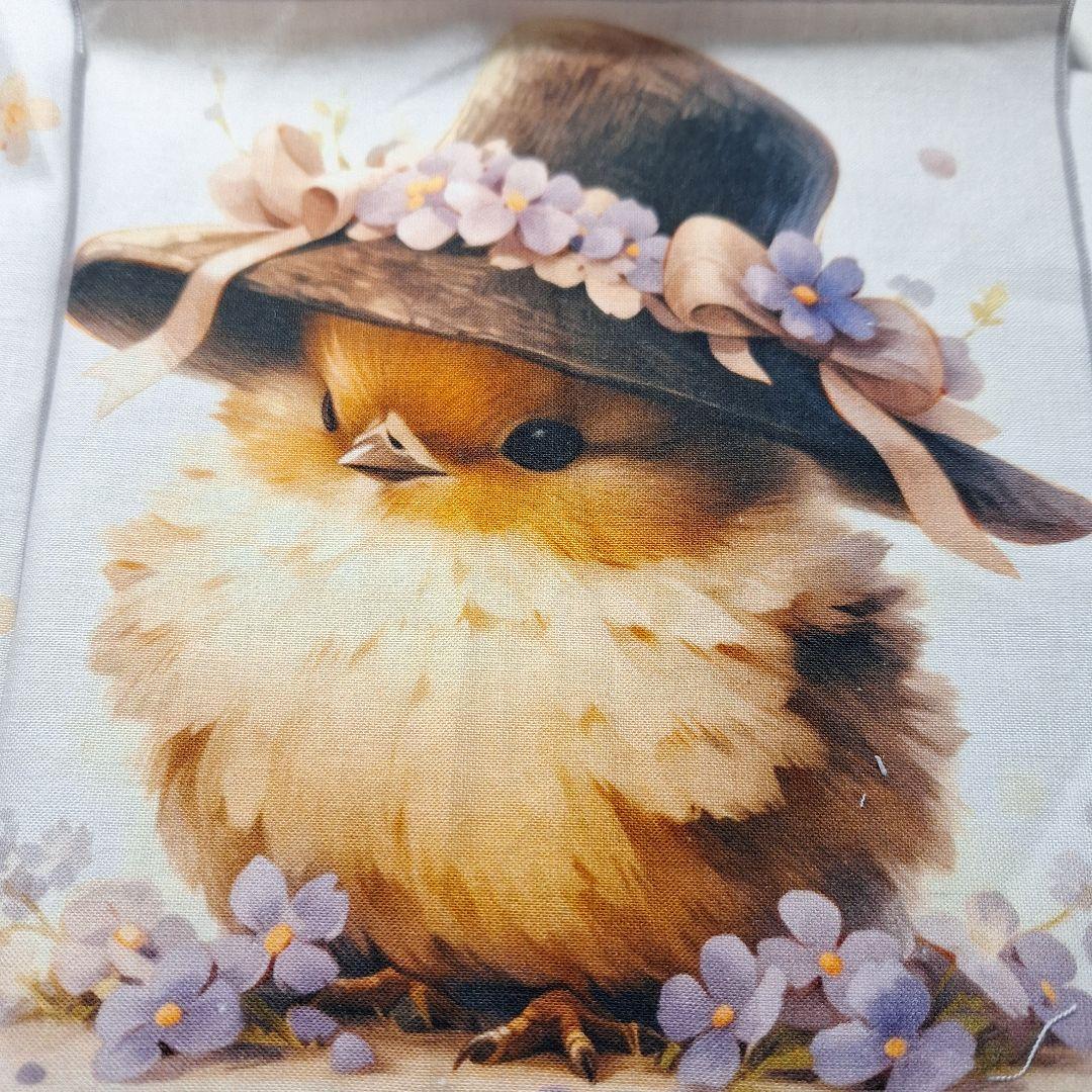 すずめパネル生地　ハンドメイド