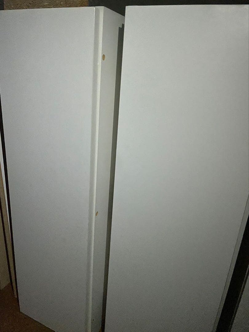 ニトリ　シングルサイズ　棚・サイド収納付きベッドフレーム　ホワイト色•柄無し