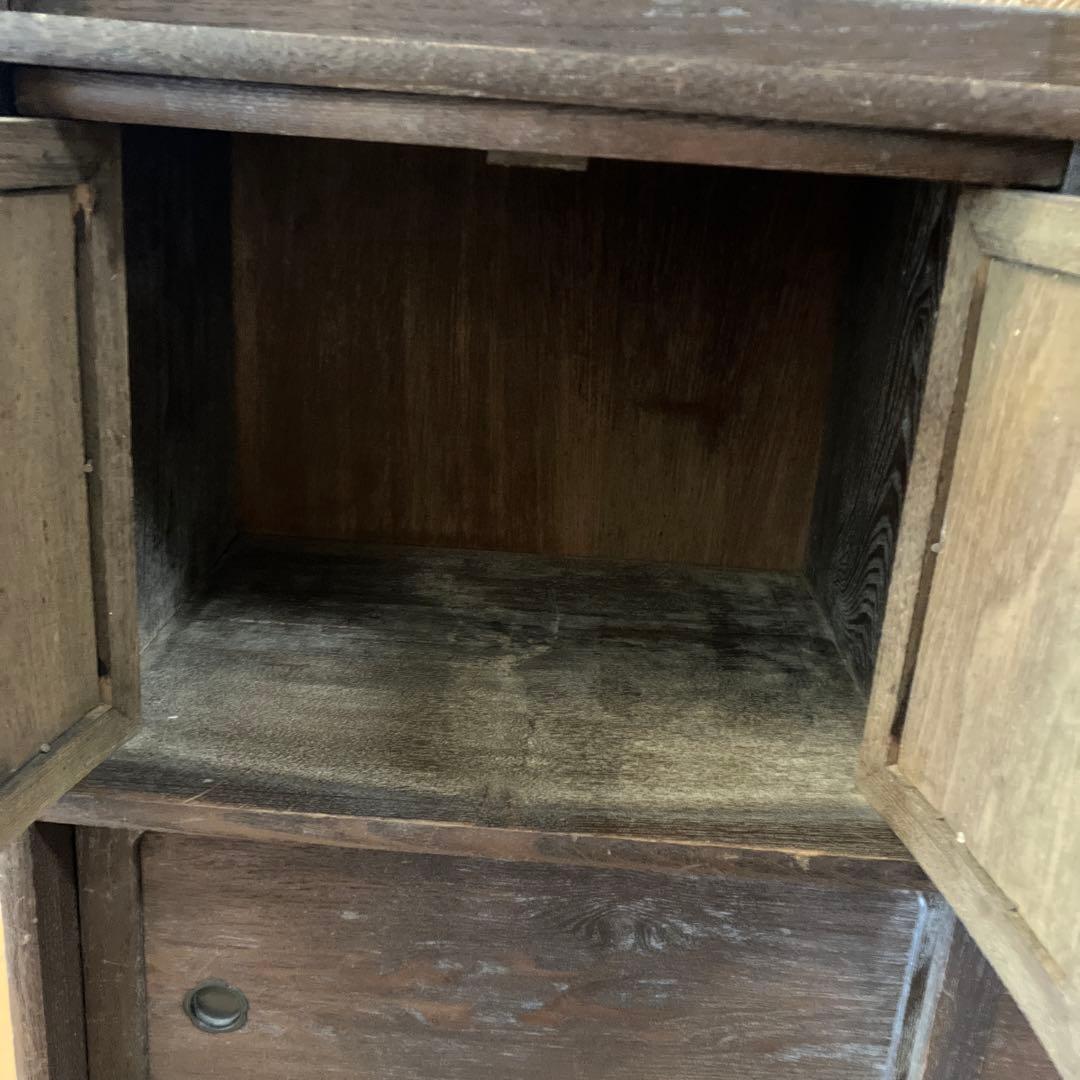 茶箪笥　飾り棚　レトロ　アンティーク　ヴィンテージ　古道具　古民家