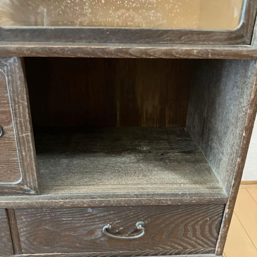 茶箪笥　飾り棚　レトロ　アンティーク　ヴィンテージ　古道具　古民家