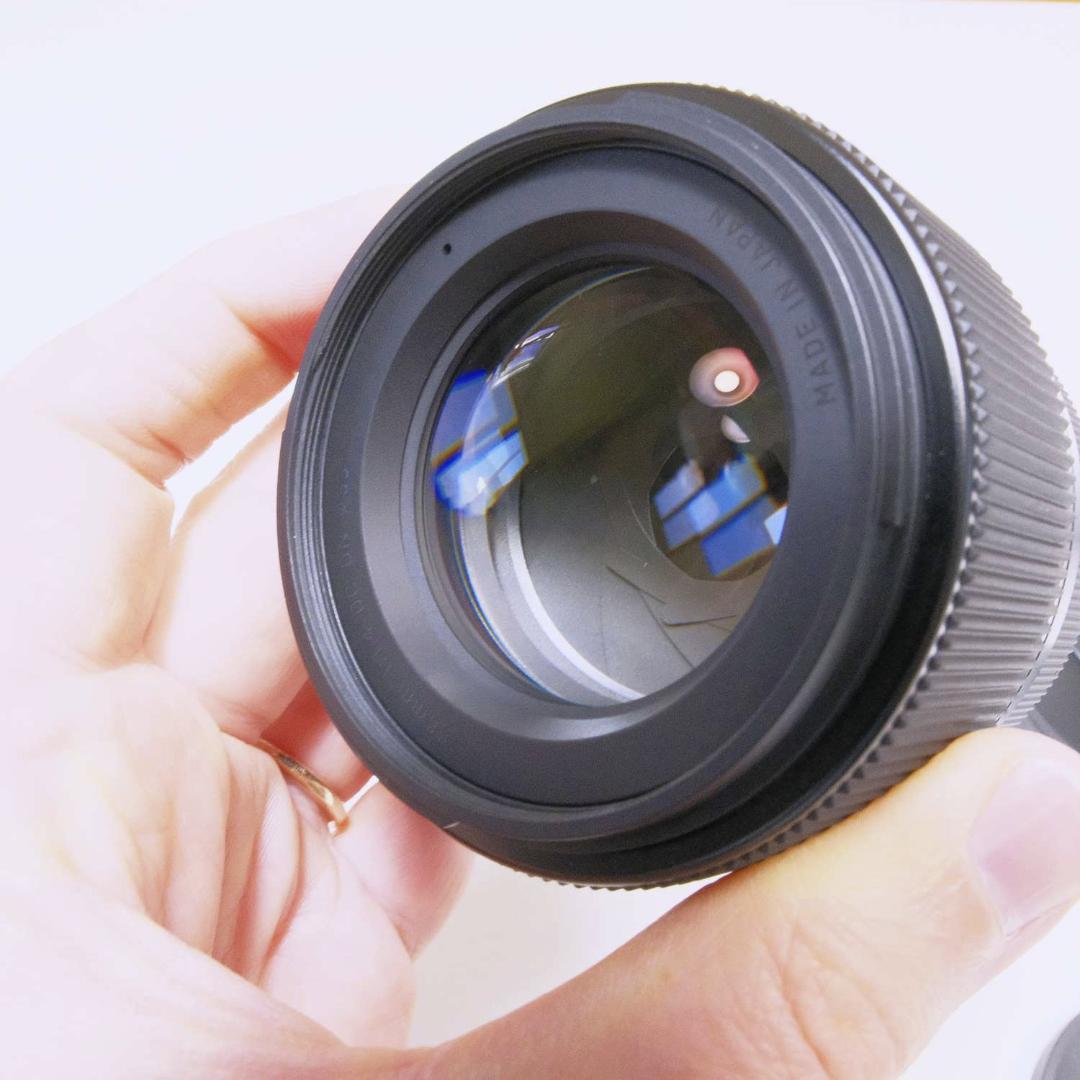 シグマ レンズ Xマウント 56mm F1.4 DC DN プロテクター付き