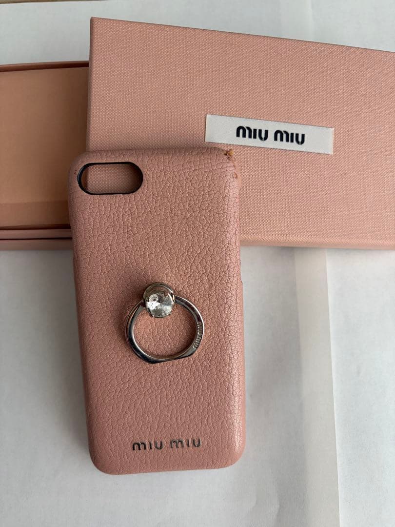 MIU MIU ピンク iPhone7用ケース