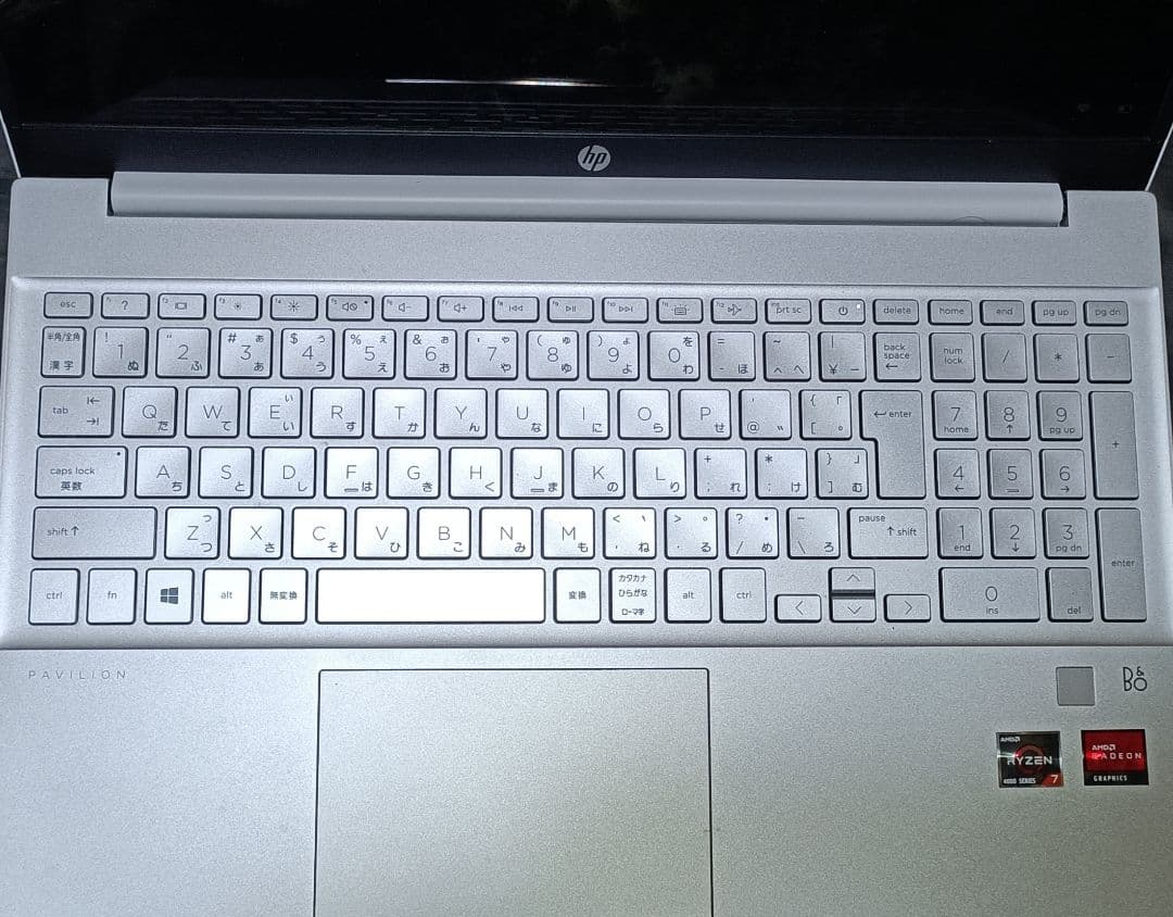 HP ノートPC シルバー 日本語キーボード