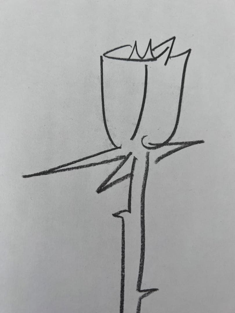 山口一郎　花　薔薇　原画　ポスター　無印良品　A4サイズ　絵　絵画