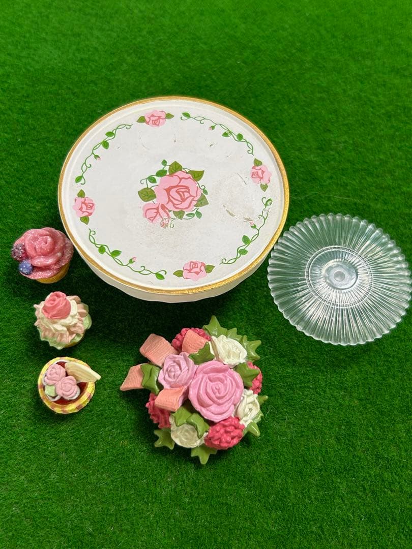 ぷちサンプル　愛しのうっとりスイーツ　薔薇　フィギュア　スイーツガーデン