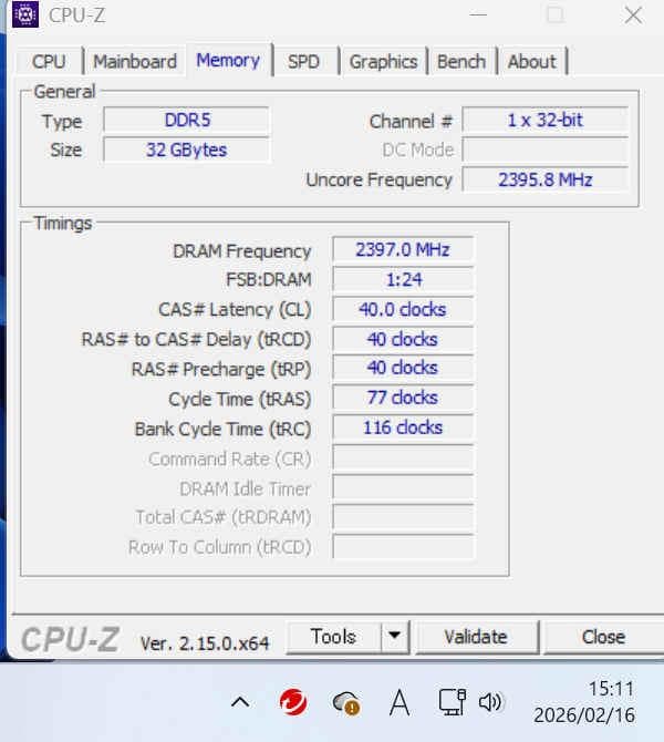 シリコンパワー DDR5 Zenith RGB 6000MHz32GBジャンク