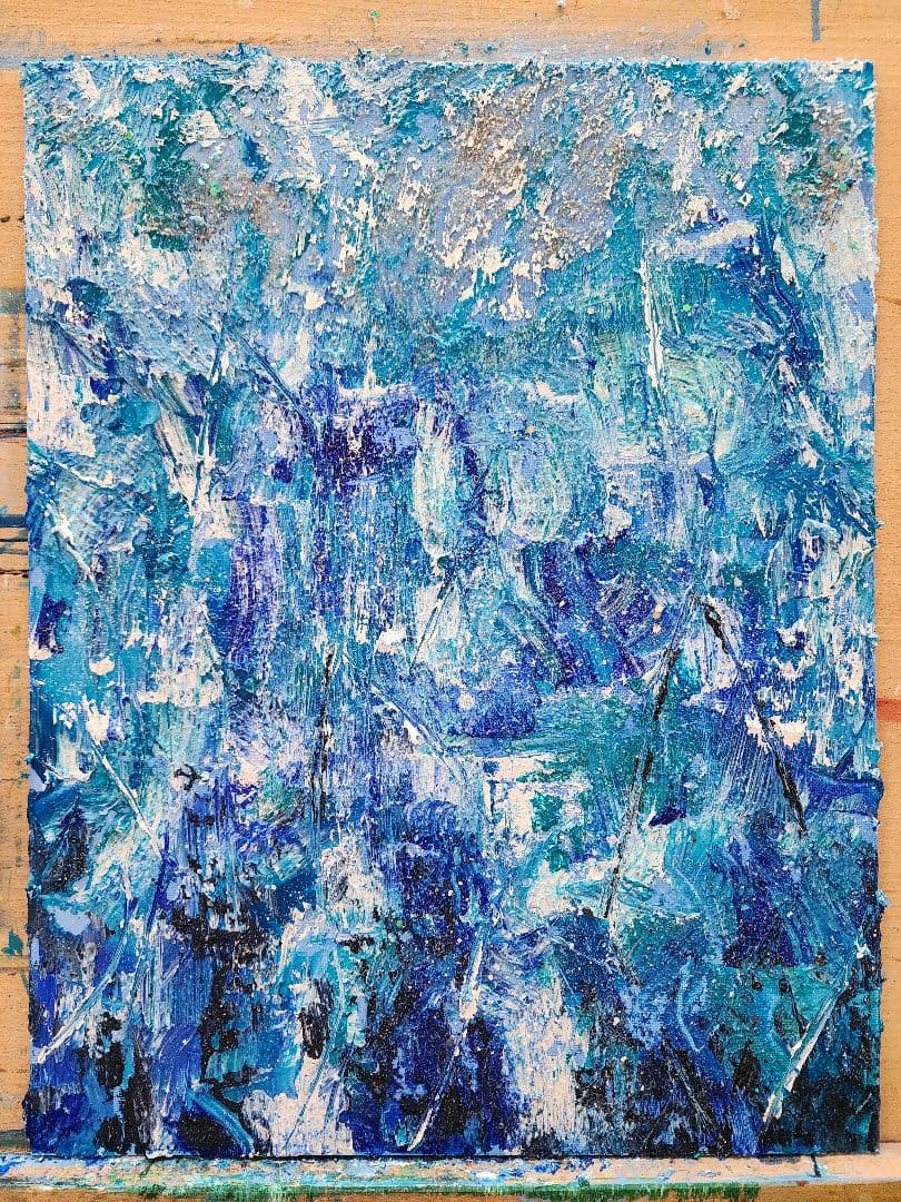 アクリル画　抽象画