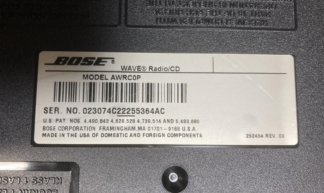 BOSE Wave Radio CD ベージュ オーバーホール品　動作良好