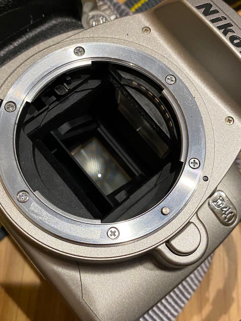 Nikon D40銀デジタル一眼　オールドレンズニッコールS 1:1.4 50㎜