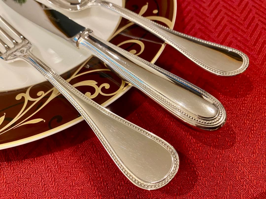 【1組限定アウトレット特価品☆】クリストフル パール テーブルサイズカトラリー