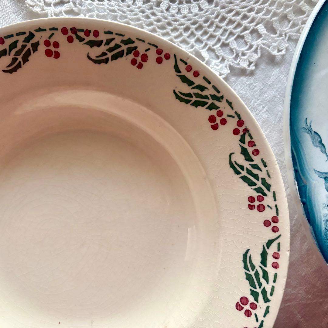 フランスアンティーク˚✧₊ ヒイラギꕤ︎︎クルーズプレートA ❁ ❁